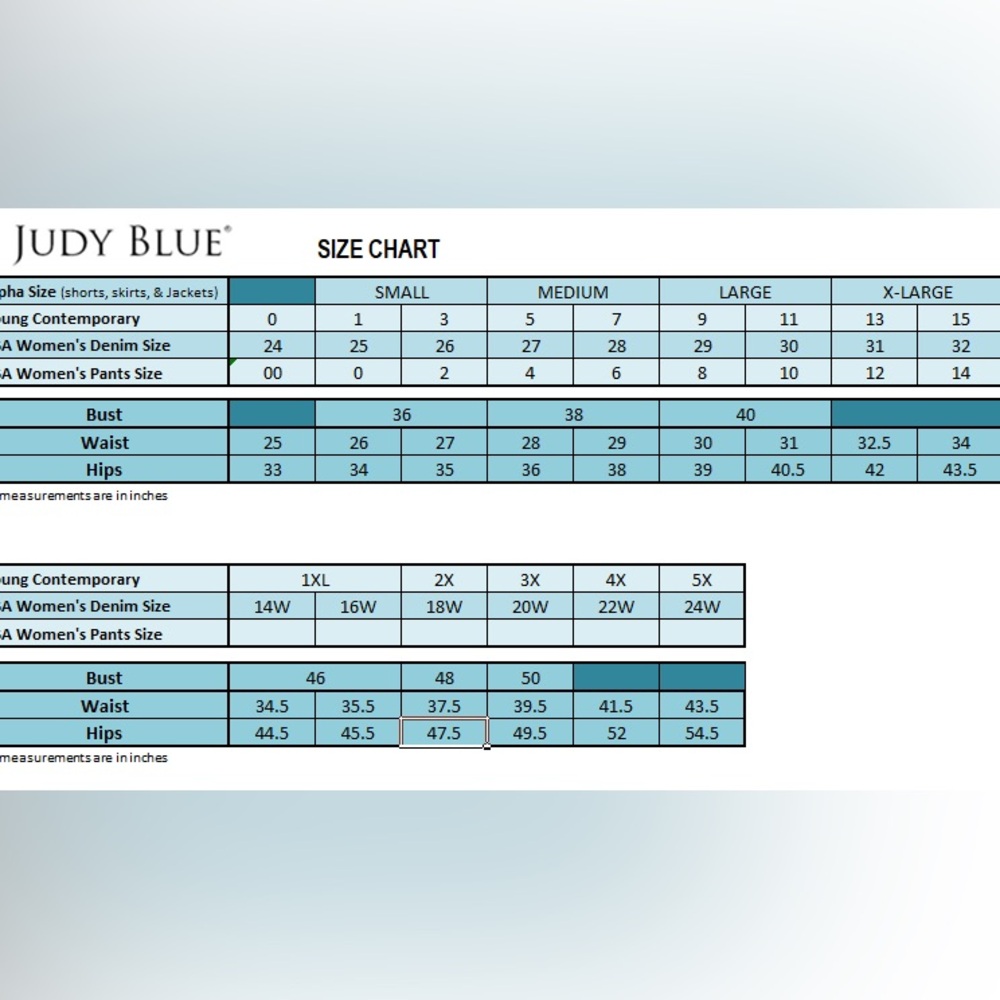 Judy Blue Cool Denim MSRP $70 - Picture 8 of 9